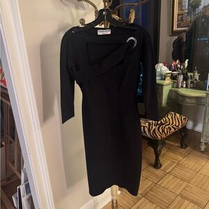 Chiara Boni One Shoulder Black Dress
